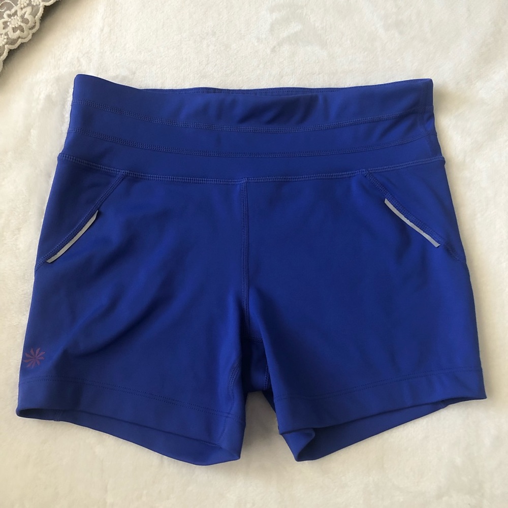 Athleta Blue Spandex Shorts